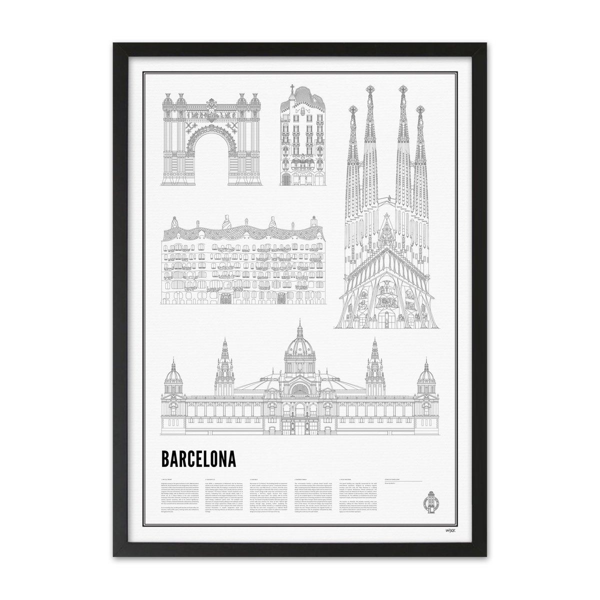 Poster van Iconics of Barcelona | WIJCK. 